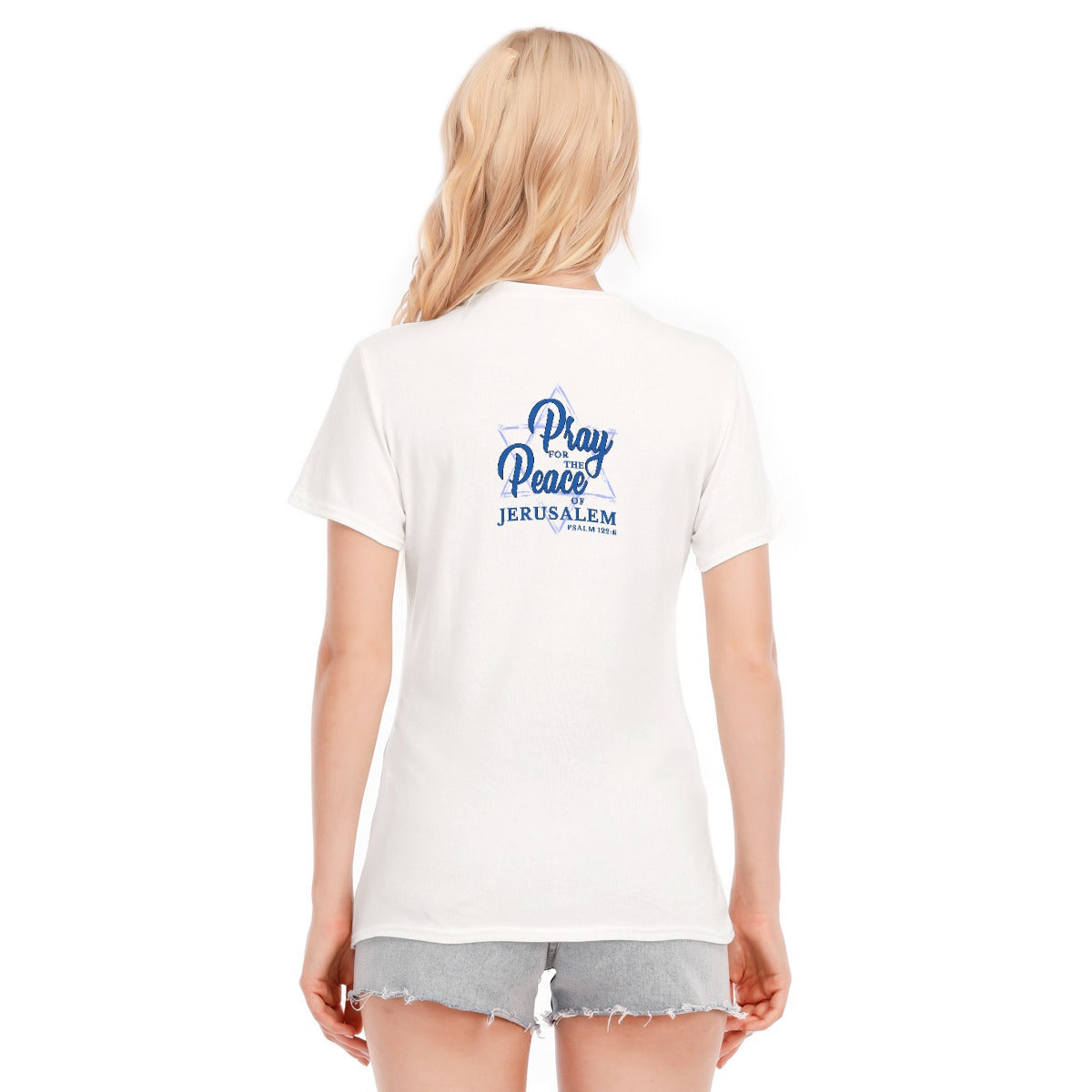 Shalom Israel Women's 100% Cotton T-shirt
