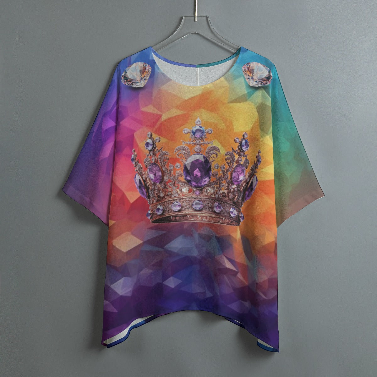 Rainbow Glory Crown Oversize style Tunic