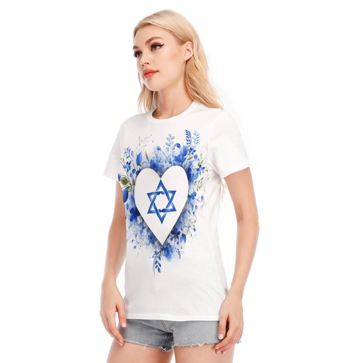 Shalom Israel Women's 100% Cotton T-shirt