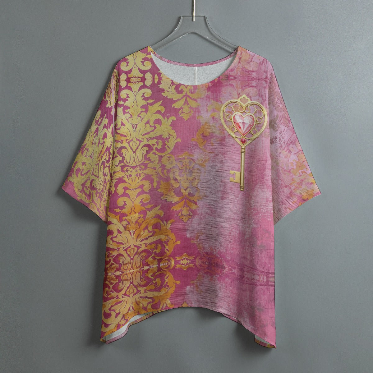 Pink & Gold Key Tunic