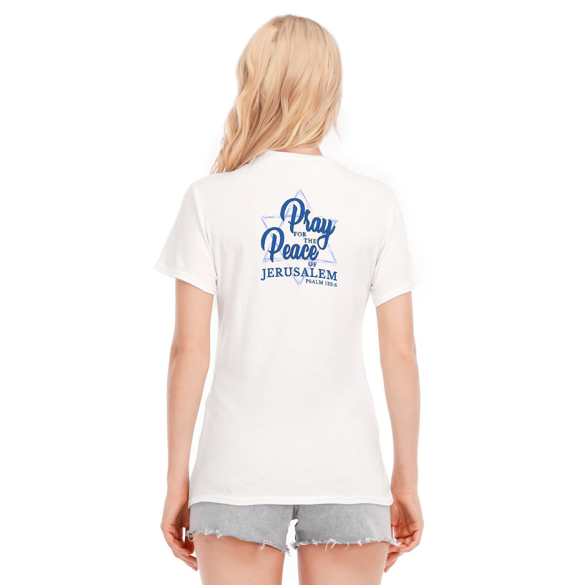 Shalom Israel Women's 100% Cotton T-Shirt