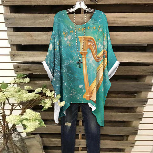 Harp & Glory Teal Tunic