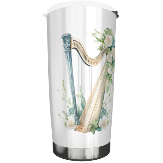 Ivory Dream Harp Tumbler 20oz