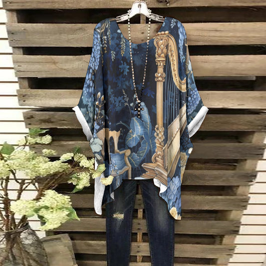 Divine Harp Blues Tunic