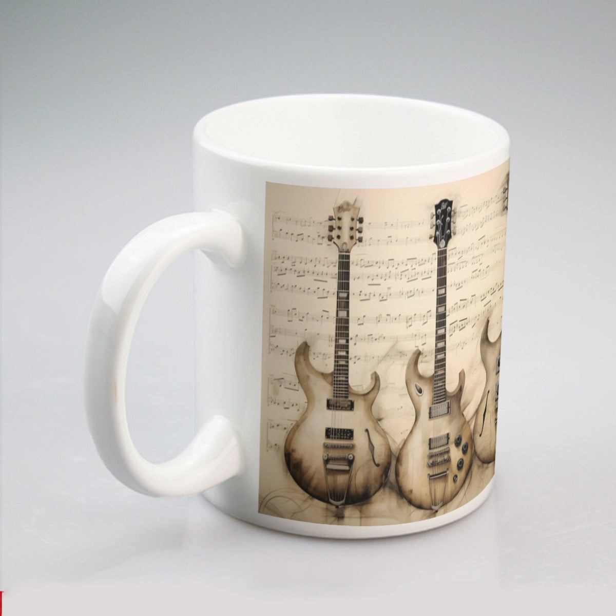 Guitar Mug Electric Ivory Classic